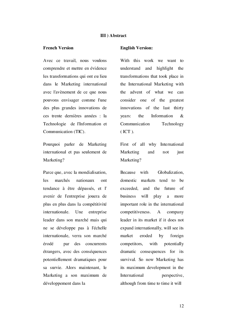 Estratto dalla tesi: How has Information & Communication Technology changed International Marketing