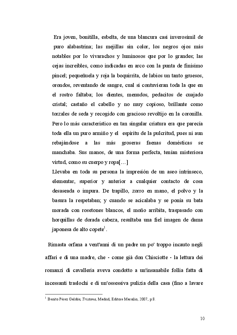 Estratto dalla tesi: L'evoluzione femminile attraverso i personaggi di Benito Pérez Galdos, Juan Marsè e Juan José Millas