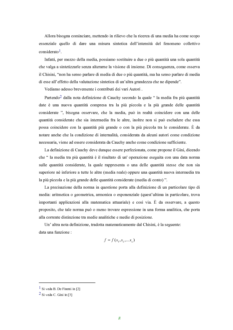 Anteprima della tesi: Applicazione di alcune disuguaglianze all'andamento di funzioni finanziarie e attuariali, Pagina 3