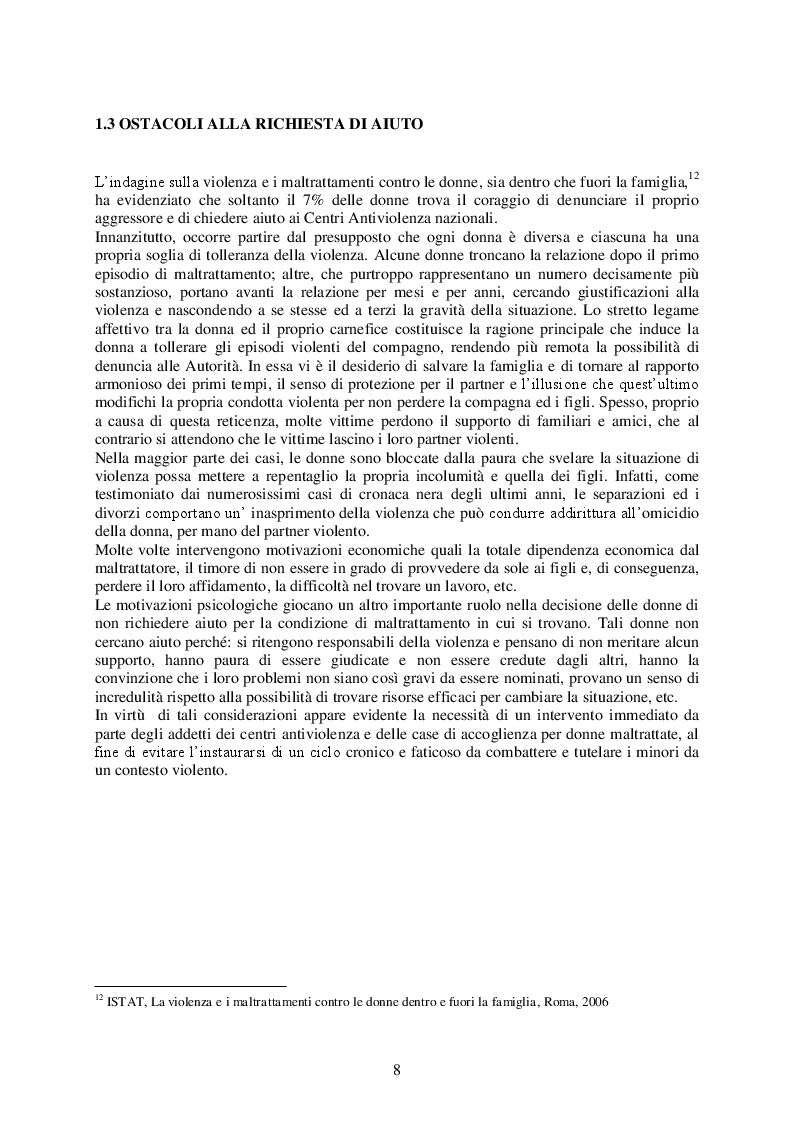 Estratto dalla tesi: La comunicazione sociale e la violenza sulle donne: due campagne a confronto