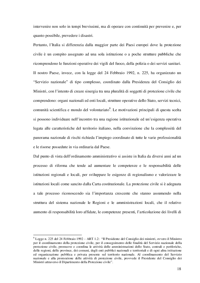 Estratto dalla tesi: Il ruolo della protezione civile europea ed il sistema dell'aiuto umanitario: meccanismo di coordinamento e Prospettive di sviluppo