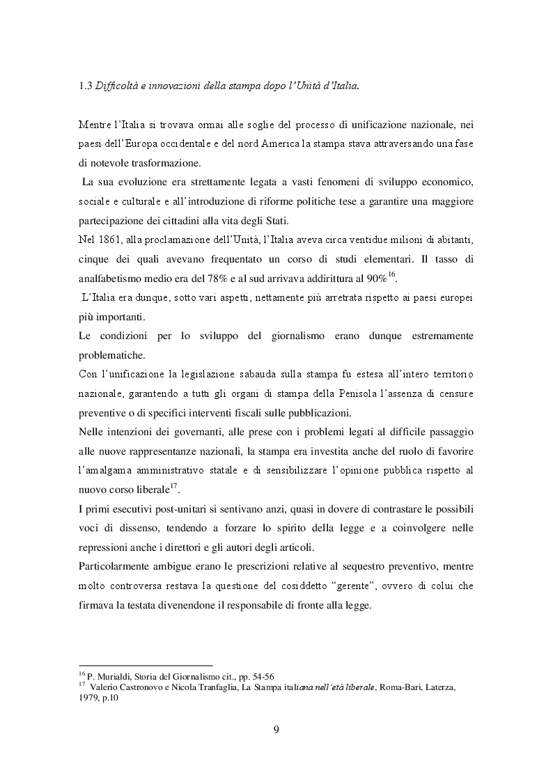 Estratto dalla tesi: Un pioniere del giornalismo italiano: Eugenio Torelli Viollier e le origini del Corriere della Sera