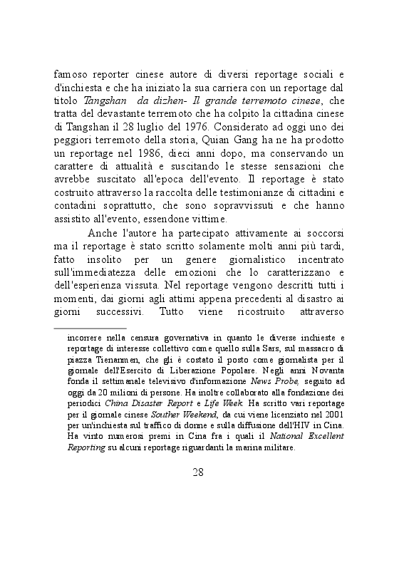 Estratto dalla tesi: L'informazione attraverso il reportage sociale: il ruolo e gli effetti nella società