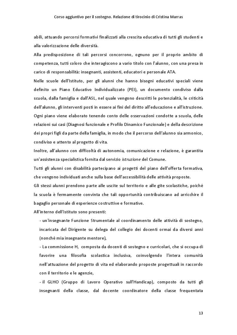 Estratto dalla tesi: API, PREZIOSE COLLABORATRICI - Un percorso di scoperta della società delle api e del valore di ognuno nella comunità della 2^C