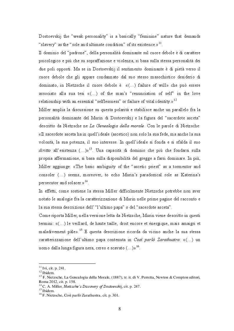 Estratto dalla tesi: Nietzsche e Dostoevskij