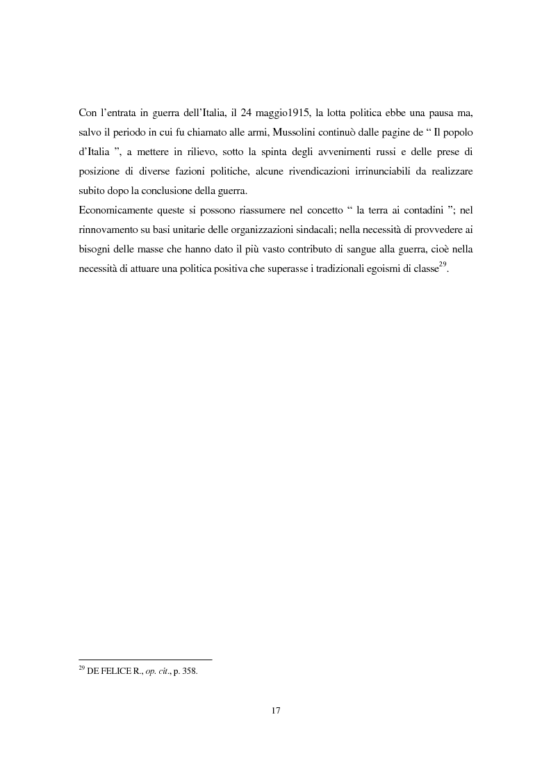 Anteprima della tesi: Benito Mussolini e la politica economica italiana, Pagina 14