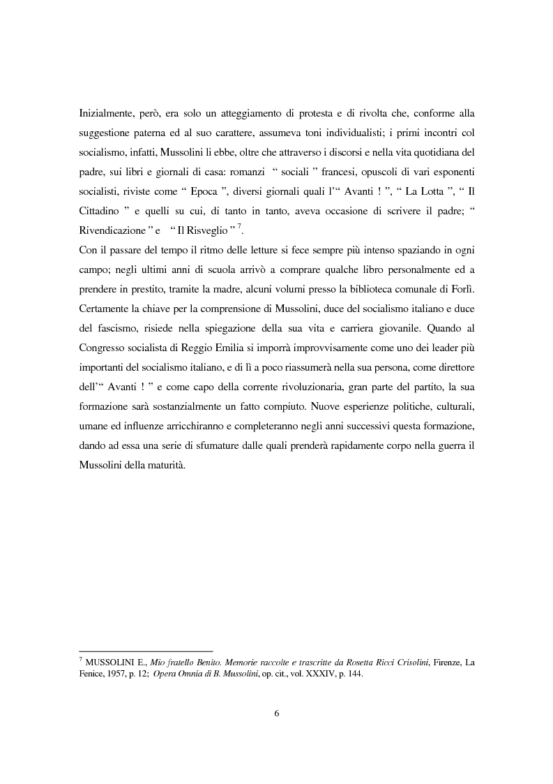 Anteprima della tesi: Benito Mussolini e la politica economica italiana, Pagina 3