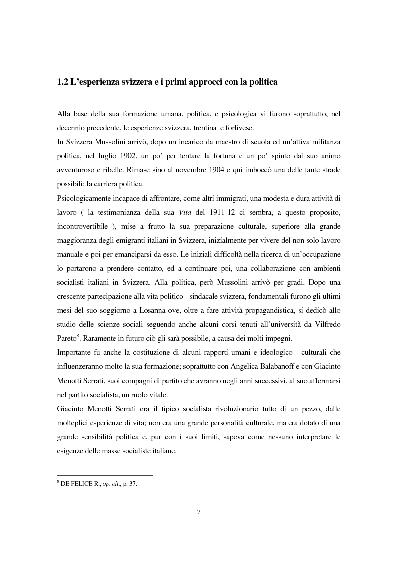 Anteprima della tesi: Benito Mussolini e la politica economica italiana, Pagina 4