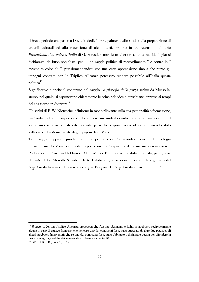 Anteprima della tesi: Benito Mussolini e la politica economica italiana, Pagina 7