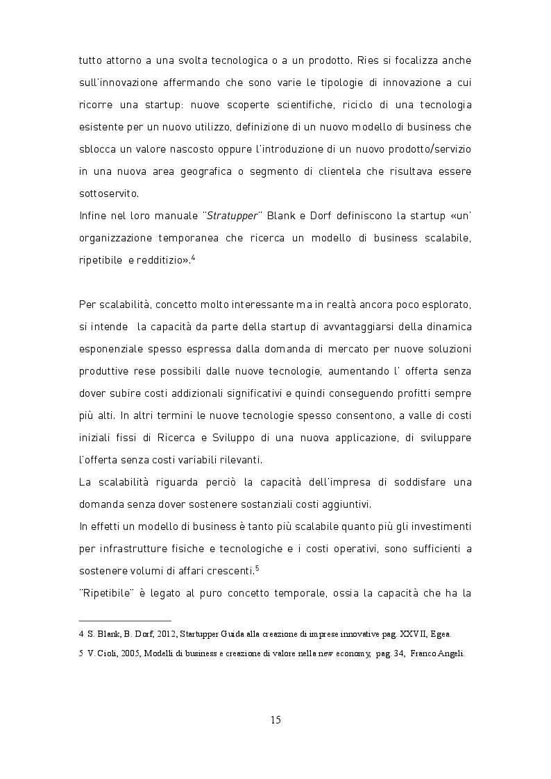 Estratto dalla tesi: Business model, business plan e nuovi strumenti per il supporto alla nascita delle Startup High-Tech