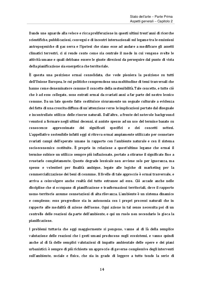 Estratto dalla tesi: Primi approcci all'analisi delle emissioni di gas serra. Il caso di studio di Brescia
