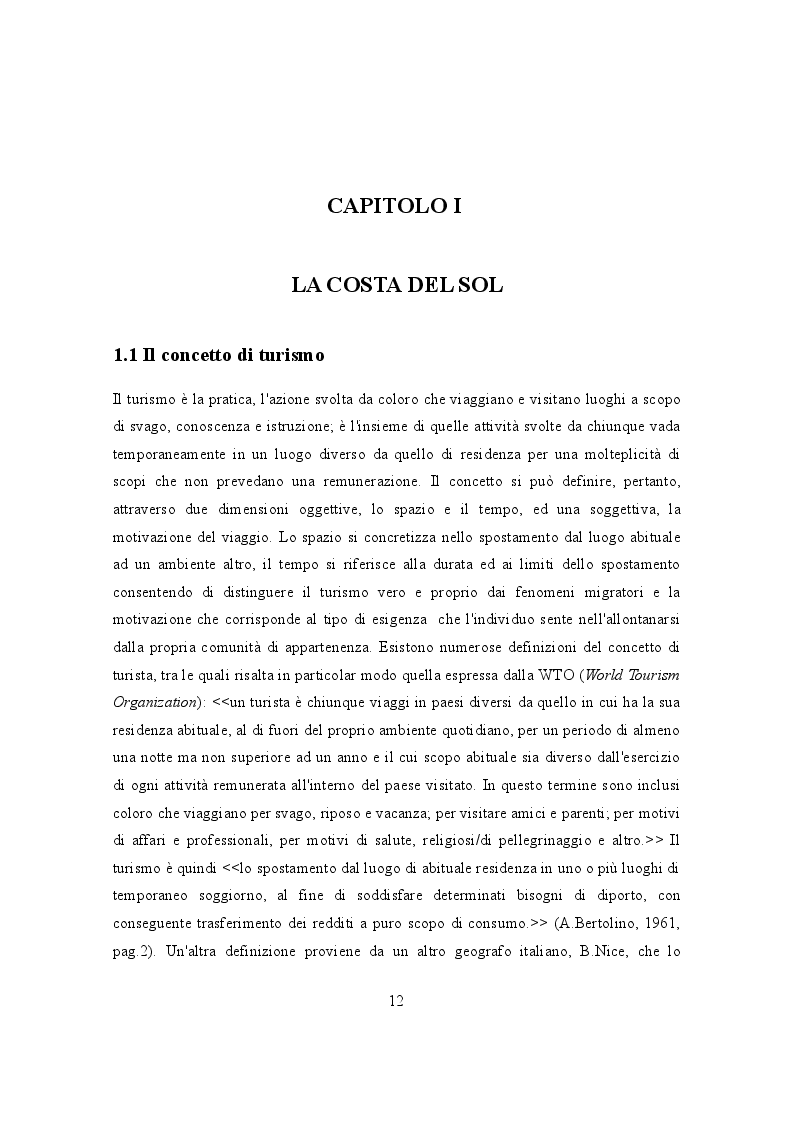 Estratto dalla tesi: IL TURISMO NELLA COSTA DEL SOL: punti di forza e aspetti critici