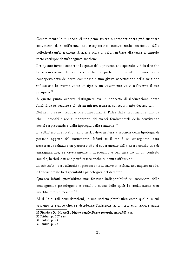 Estratto dalla tesi: L'evoluzione del sistema penale nella prospettiva del reinserimento sociale del detenuto.
