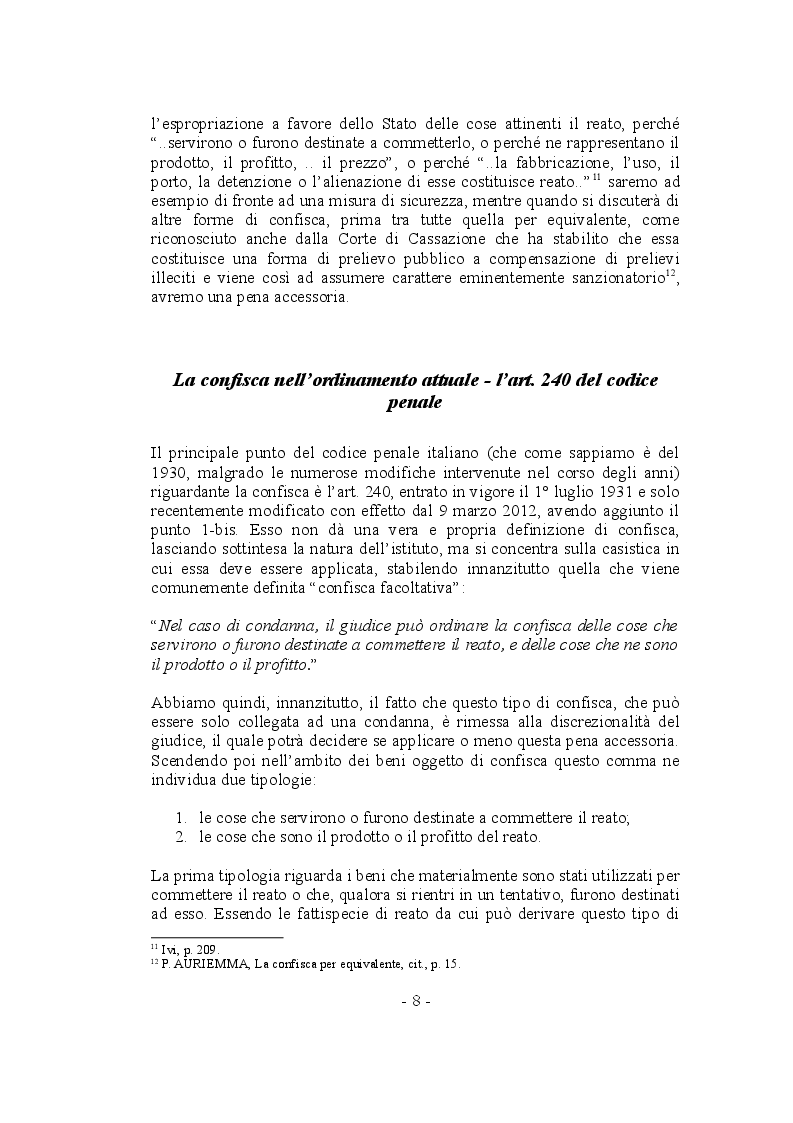 Estratto dalla tesi: La confisca nei reati tributari