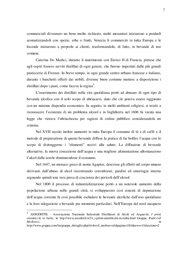 Estratto dalla tesi: Il consumo dell'alcol tra i giovani. Un confronto tra Trapani e Agrigento nelle risposte e nei consumi