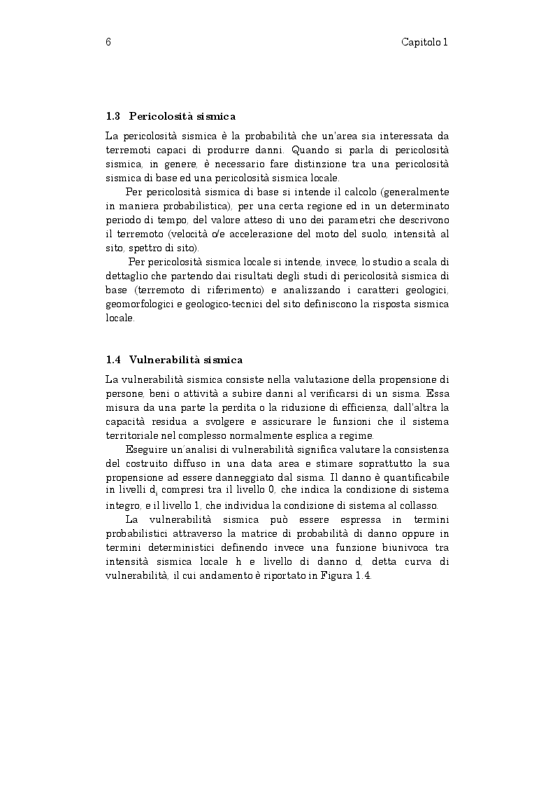 Estratto dalla tesi: Stima della vulnerabilità sismica di edifici in struttura mista muratura-calcestruzzo armato