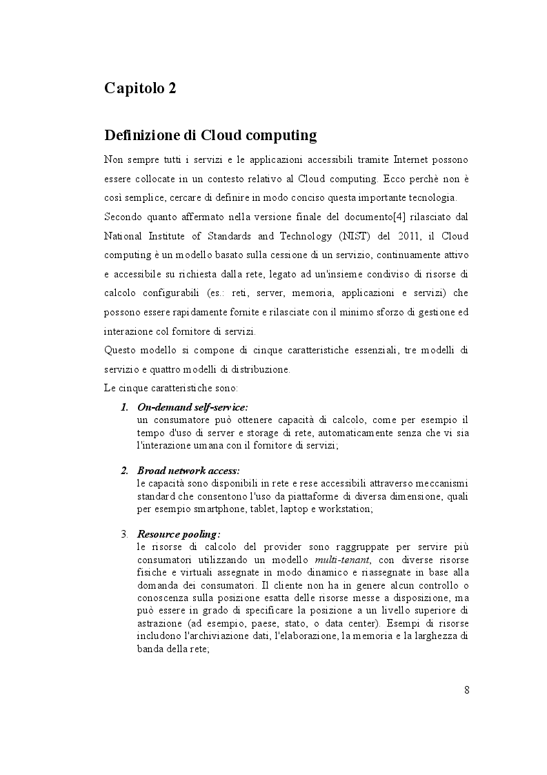 Estratto dalla tesi: Sviluppo di un sistema di gestione del carico di elaborazione dati su infrastruttura cloud di Amazon