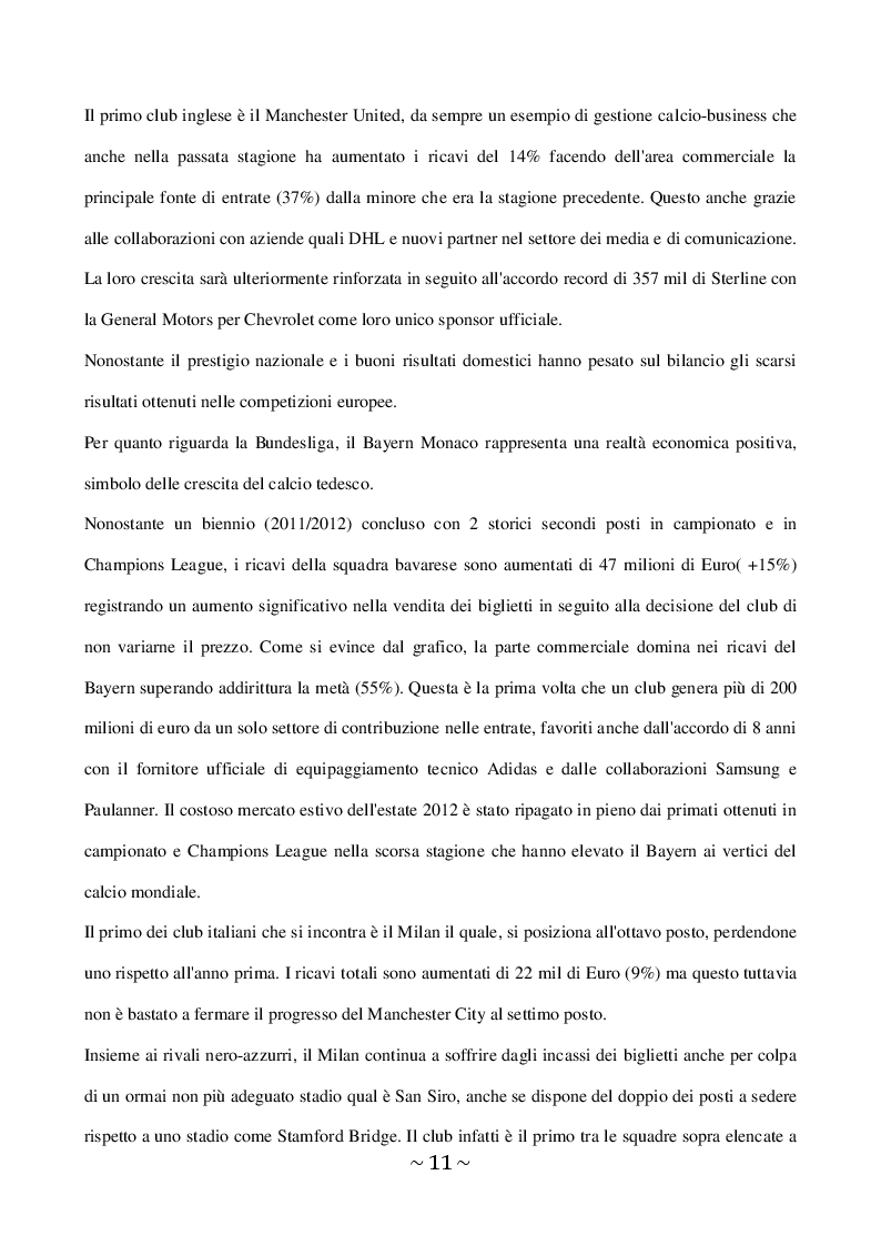 Estratto dalla tesi: Il fair play finanziario nel mondo del calcio