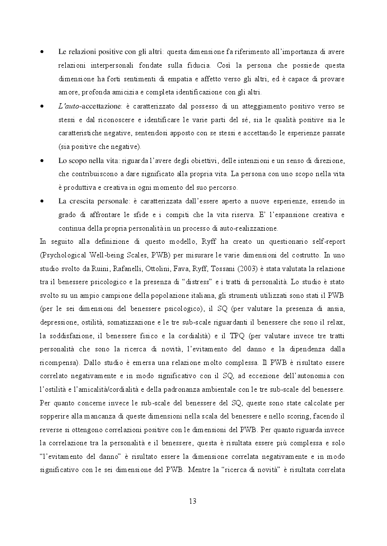 Estratto dalla tesi: Fragilità emotiva e disagio psicologico: confronto tra popolazione psichiatrica e soggetti sani