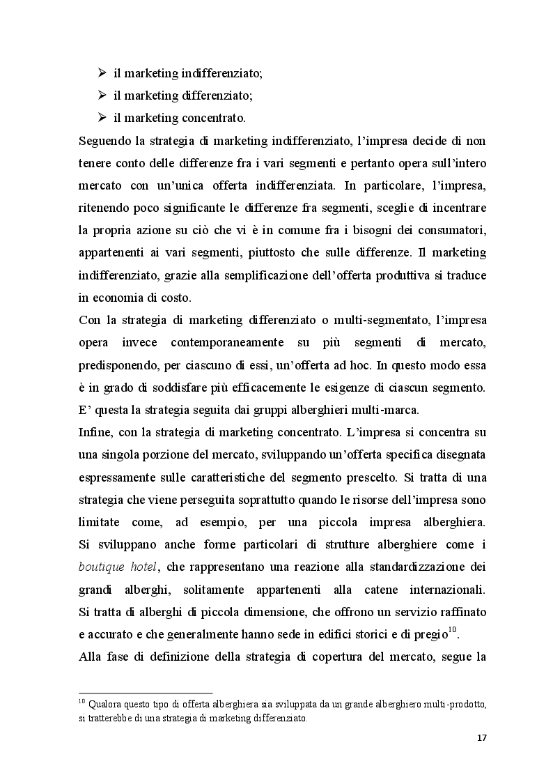 Estratto dalla tesi: La Customer Satisfaction nel settore turistico alberghiero - Il caso del Kora Park Resort