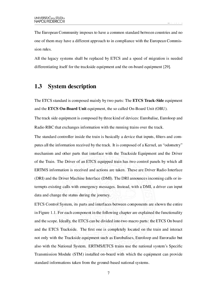 Estratto dalla tesi: Model Driven Engineering of railway control systems with the openETCS process