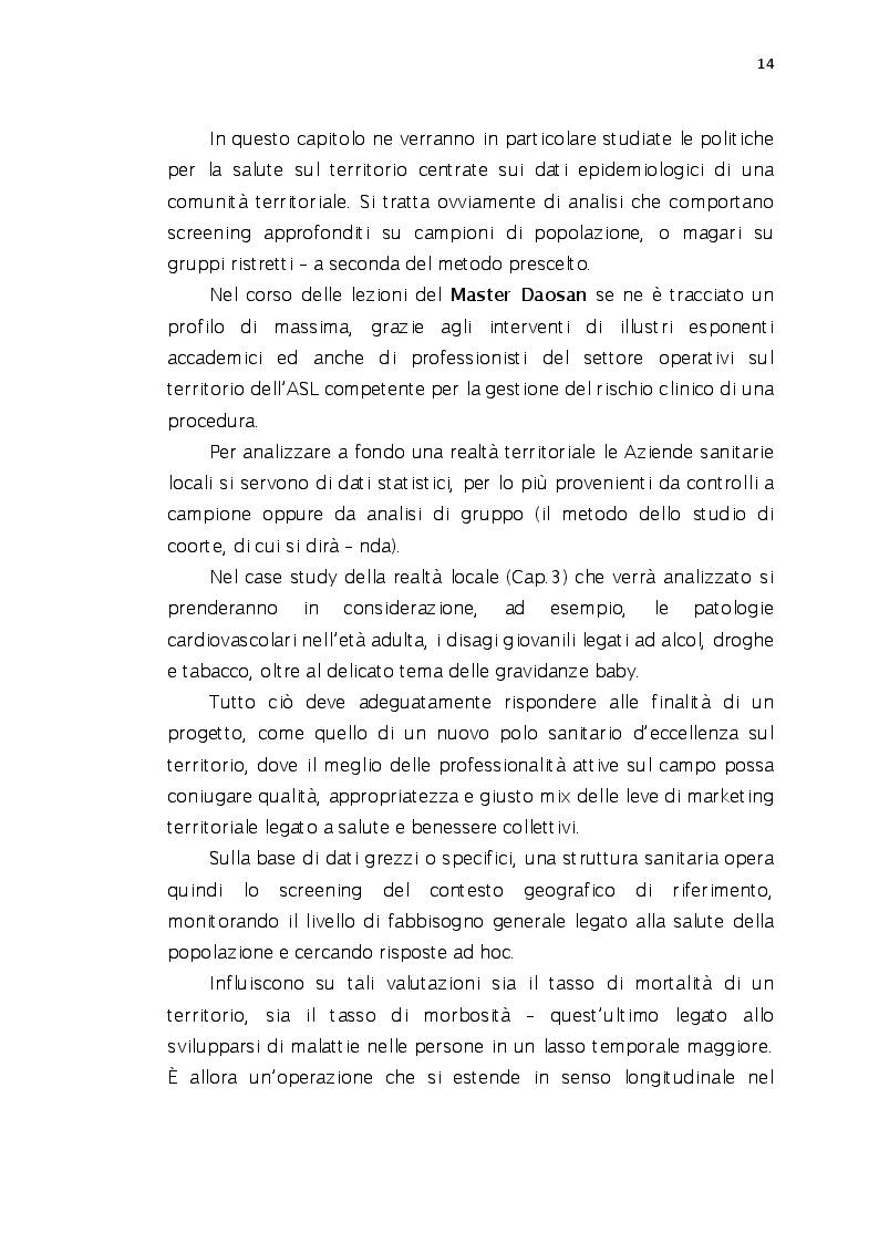 Estratto dalla tesi: Marketing territoriale e politiche per la salute. Il caso penisola sorrentina