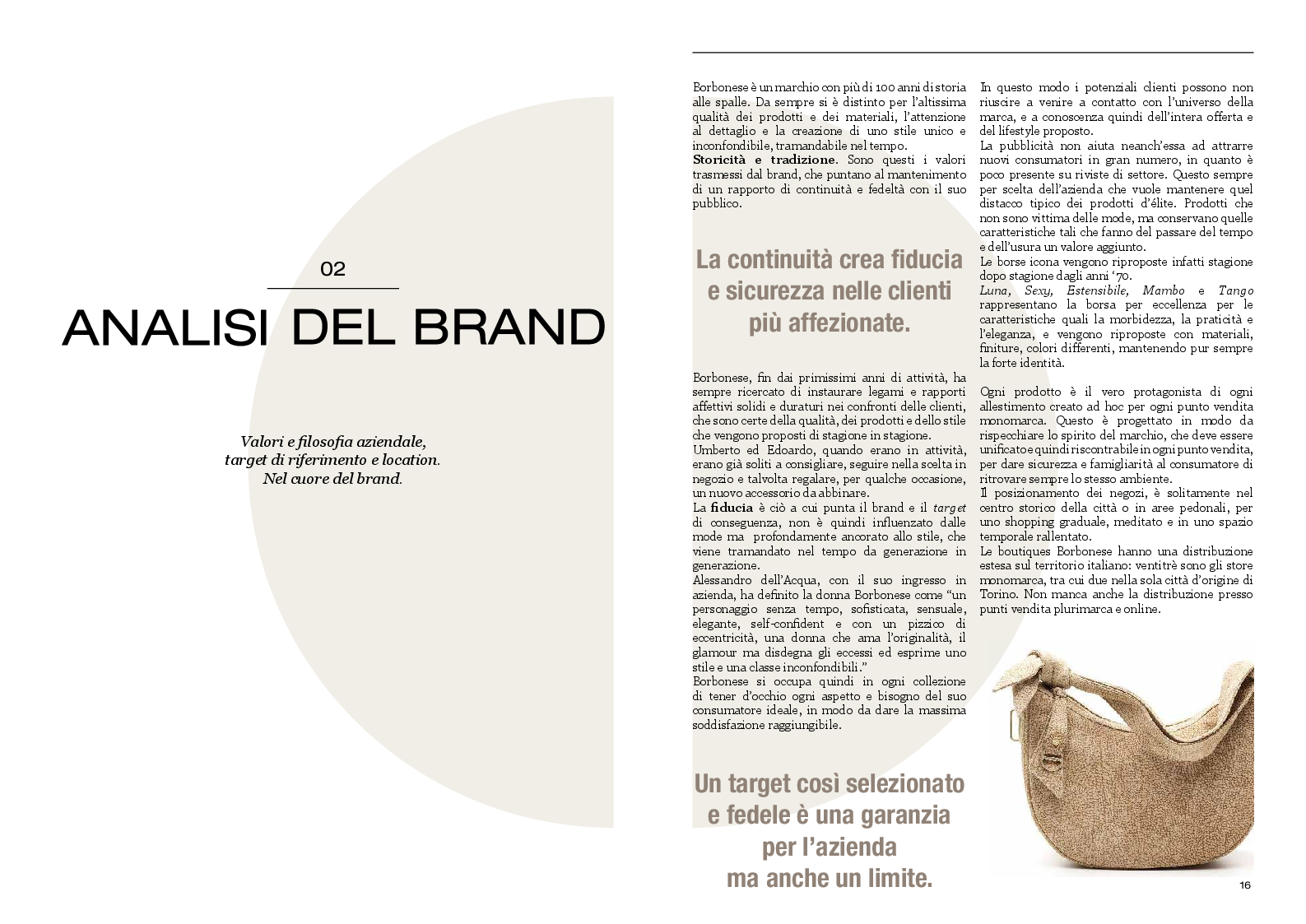 Estratto dalla tesi: Borbonese Experience