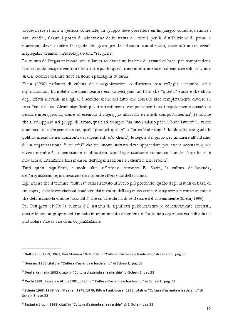 Estratto dalla tesi: Il Modello dell'Analisi Organizzativa Multidimensionale per comprendere il fallimento di un'organizzazione