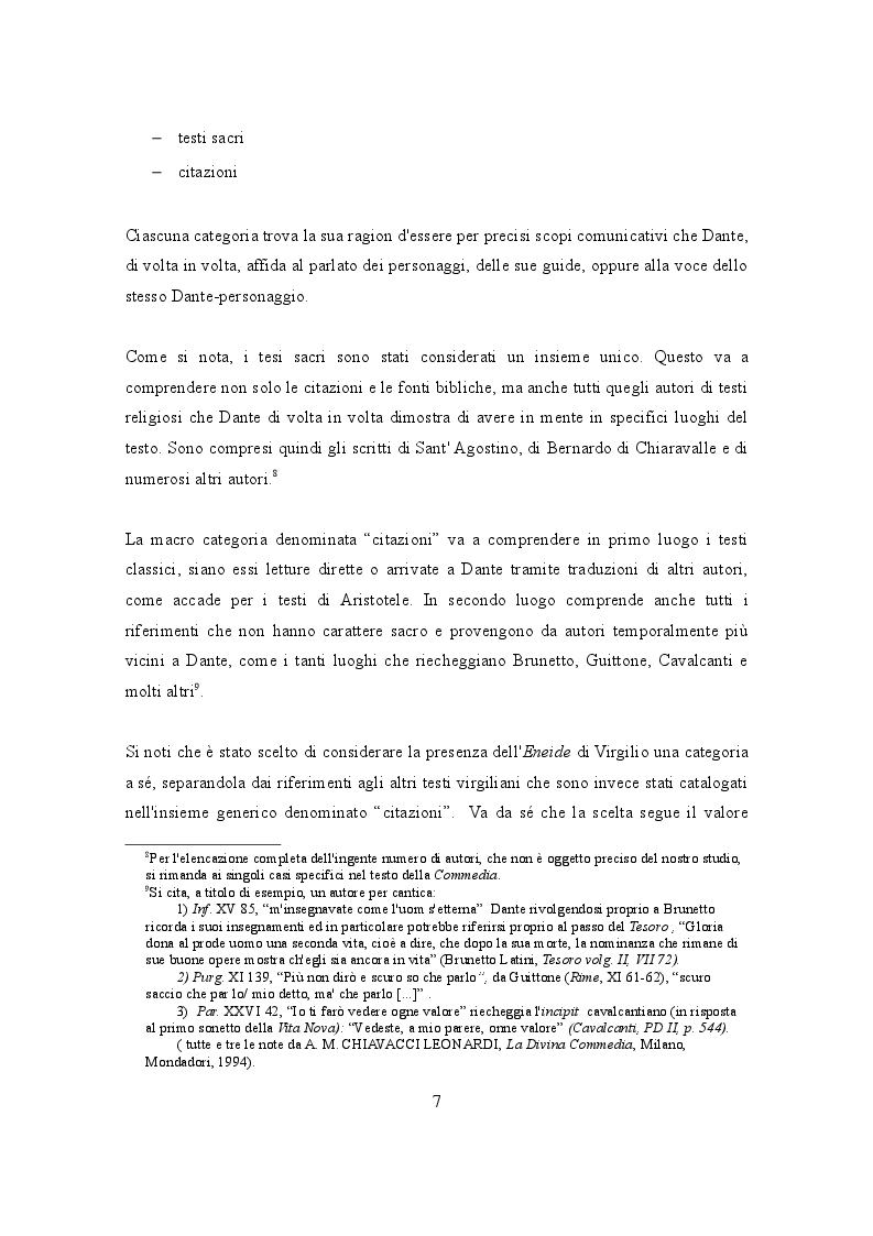 Estratto dalla tesi: Funzioni dialogiche nella Commedia di Dante