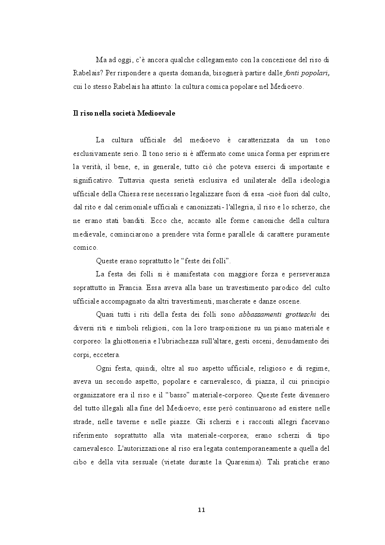 Estratto dalla tesi: Il Riso e il Comico nella Comunicazione
