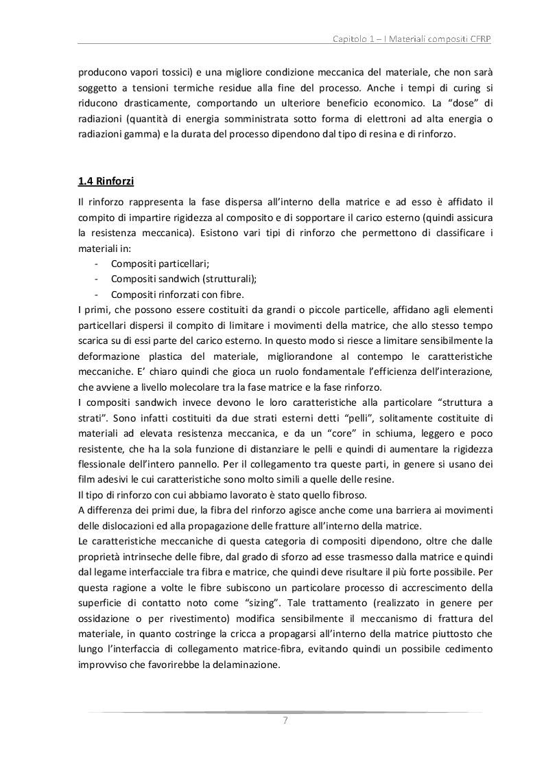 Estratto dalla tesi: Determinazione delle R-Curve relative alla frattura interlaminare in laminati CFRP: influenza del tessuto e dell'invecchiamento del materiale