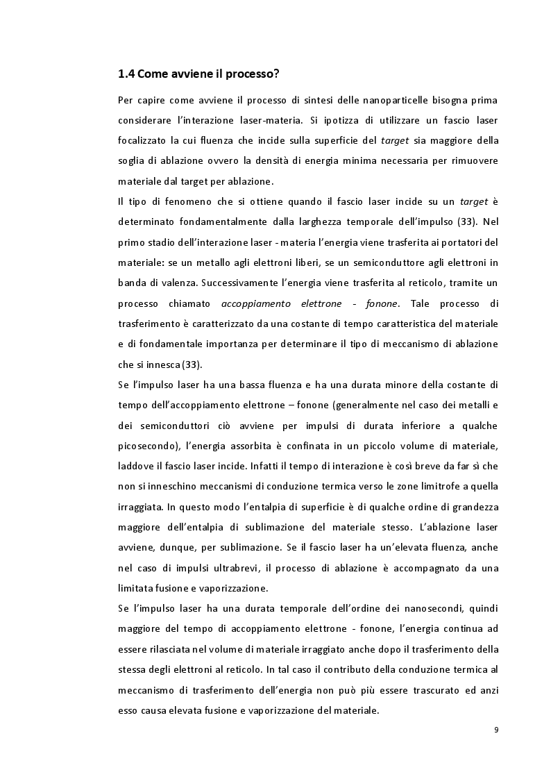 Estratto dalla tesi: Preparazione di nanocompositi a base di rame-chitosano tramite ablazione laser e loro caratterizzazione analitica