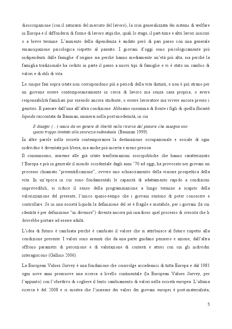 Estratto dalla tesi: Politiche giovanili europee. Definizione, storia, obiettivi, programmi e un focus su Gioventù in Azione