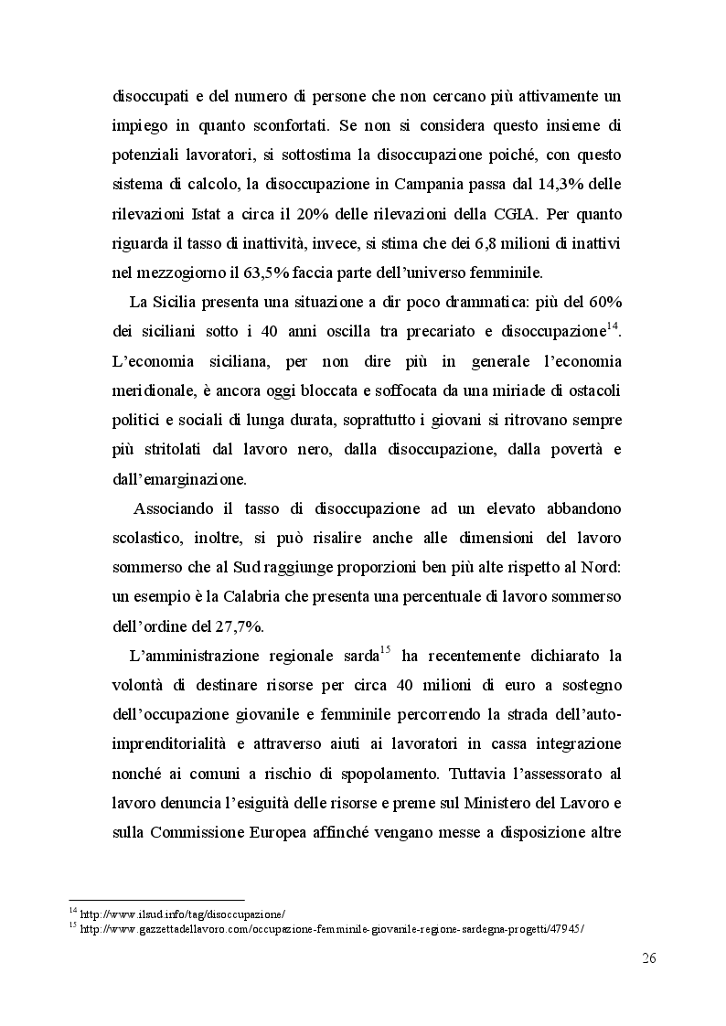 Estratto dalla tesi: L'equilibrio precario del mercato del lavoro