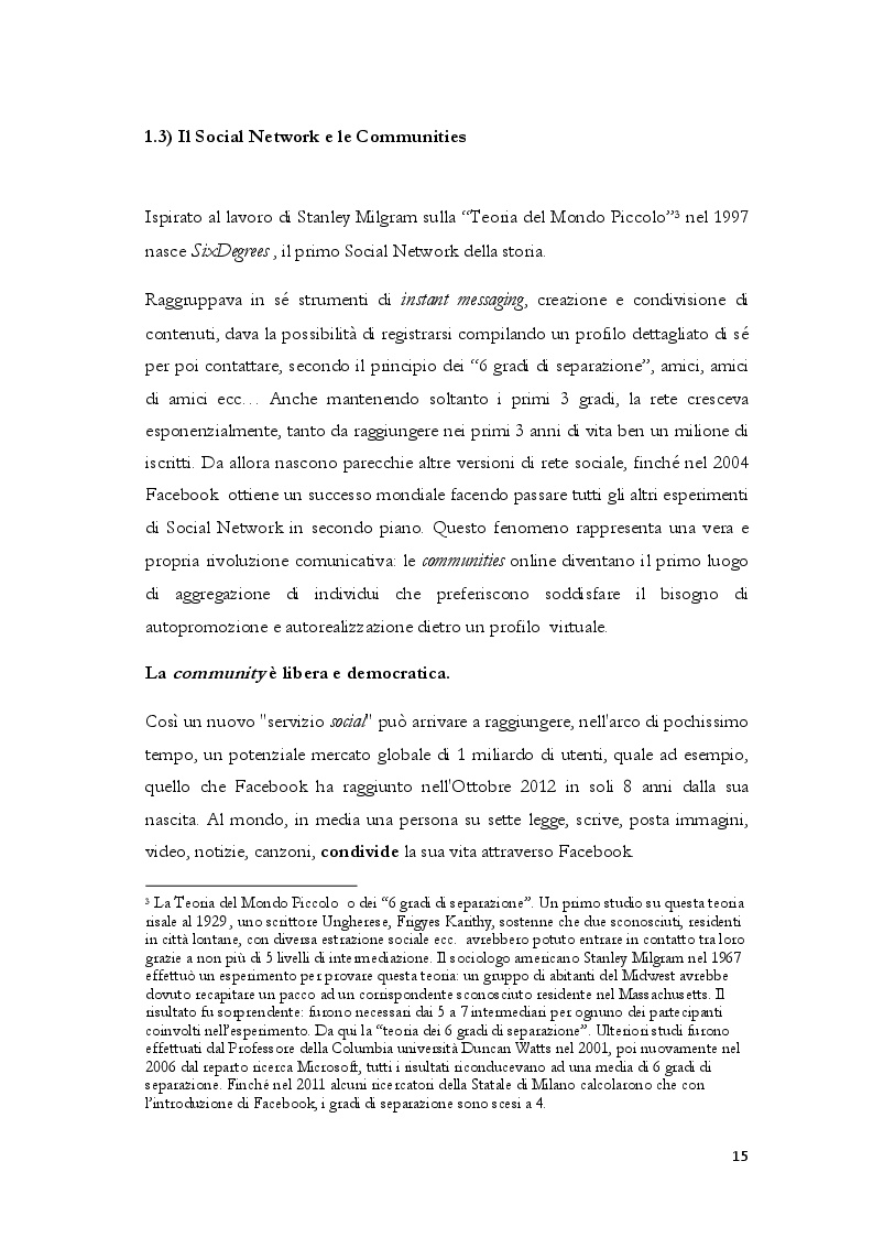 Estratto dalla tesi: Turismo 3.0 - Il Turismo Collaborativo nell'era della Sharing Economy