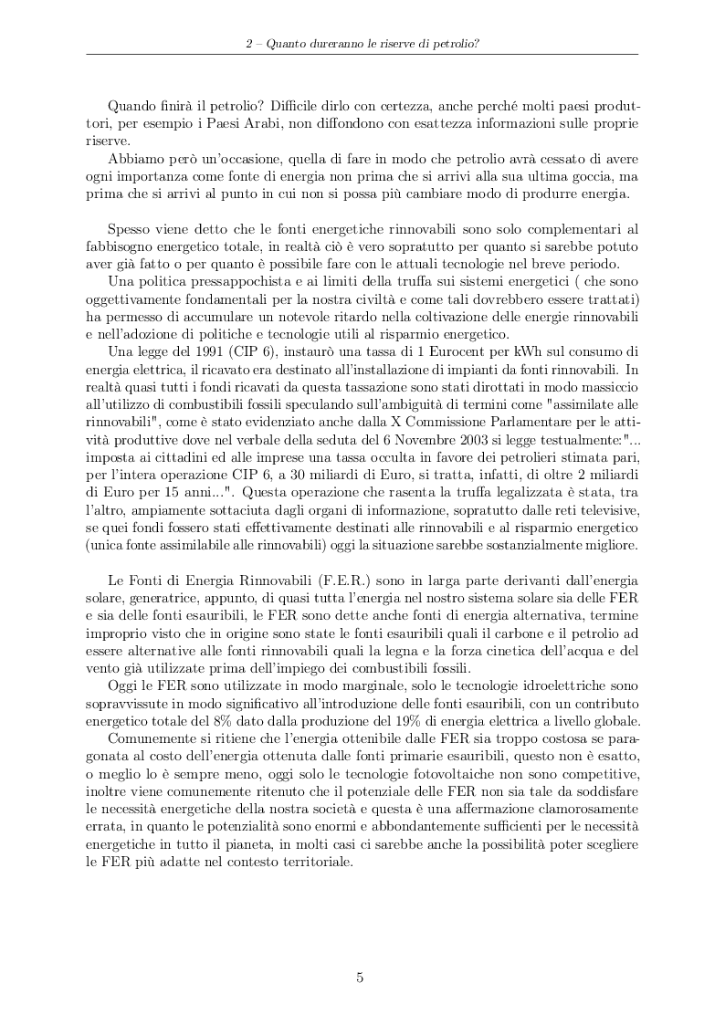 Estratto dalla tesi: Progetto di massima di una FOWT
