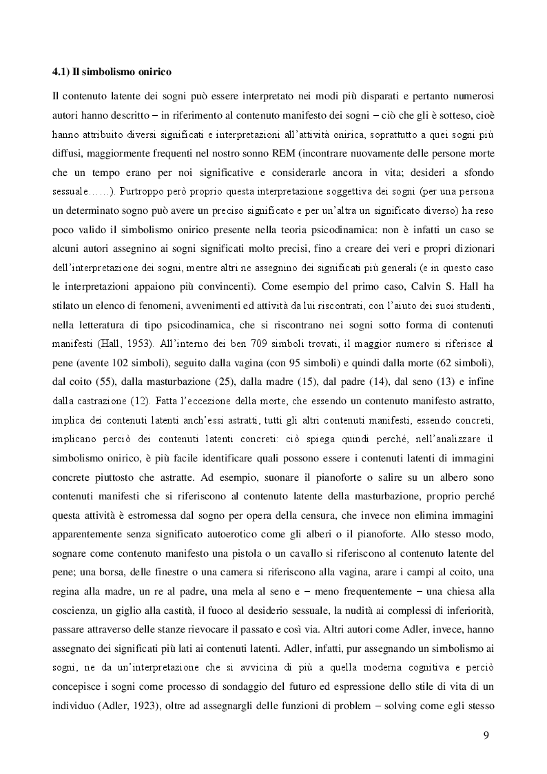 Estratto dalla tesi: I processi cognitivi nel sonno: funzionamento e ruolo adattivo