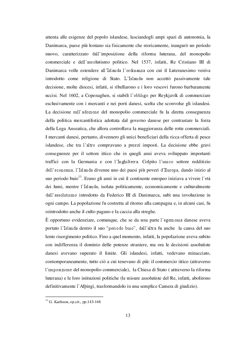 Estratto dalla tesi: La Repubblica d’Islanda: la crisi economica e le sue conseguenze