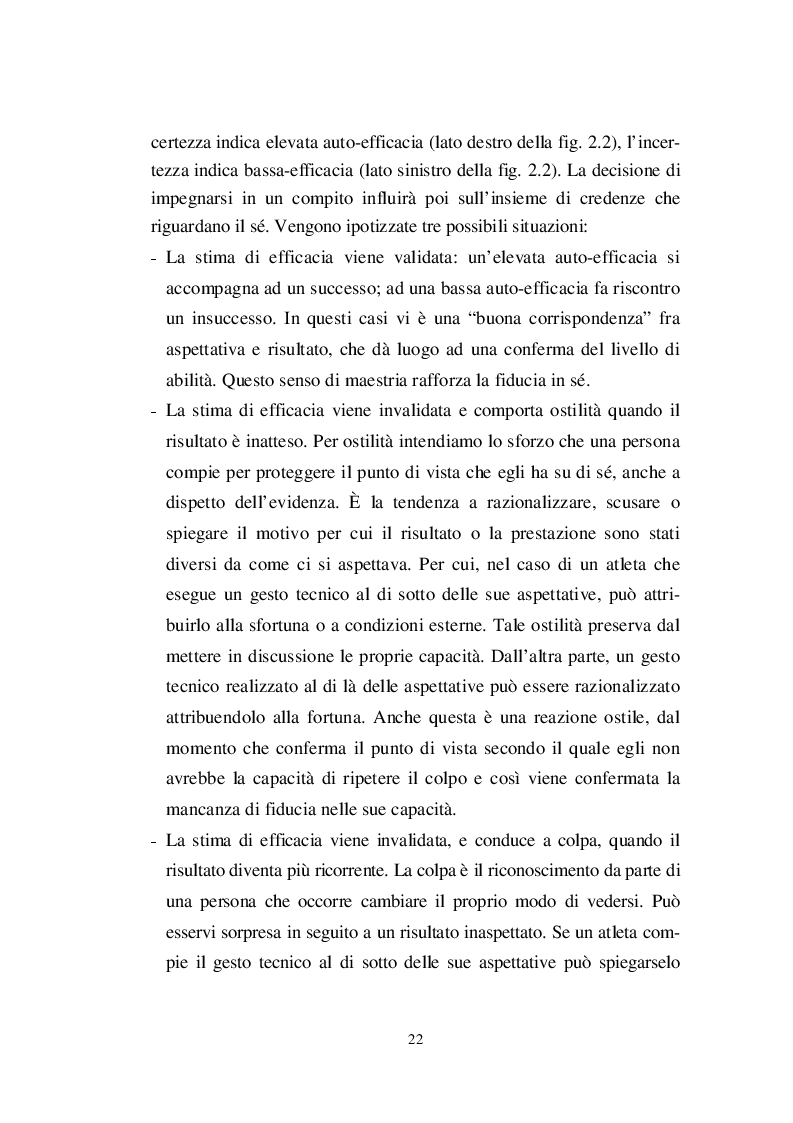 Estratto dalla tesi: La motivazione come fattore di successo in ambito sportivo
