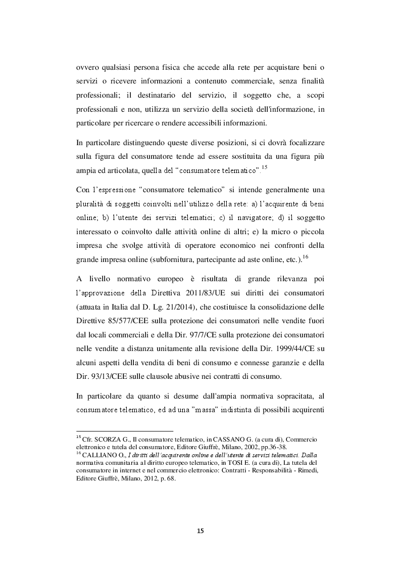 Estratto dalla tesi: Le procedure di trasparenza nella conclusione del contratto telematico