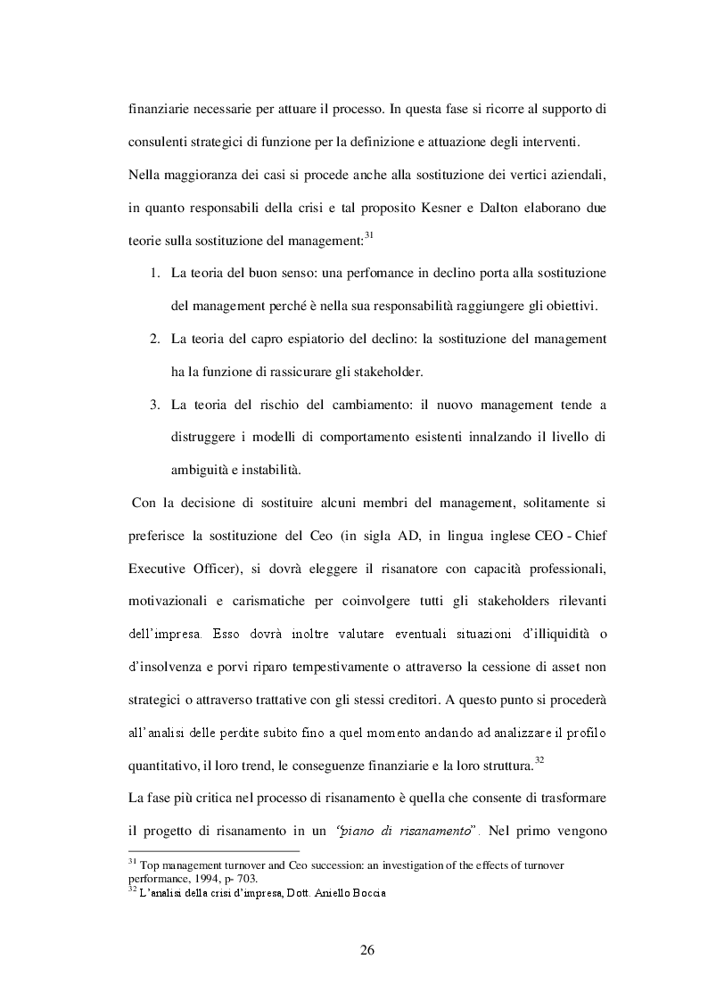 Estratto dalla tesi: Crisi d’azienda e Innovazione: il caso Graziella Holding Spa