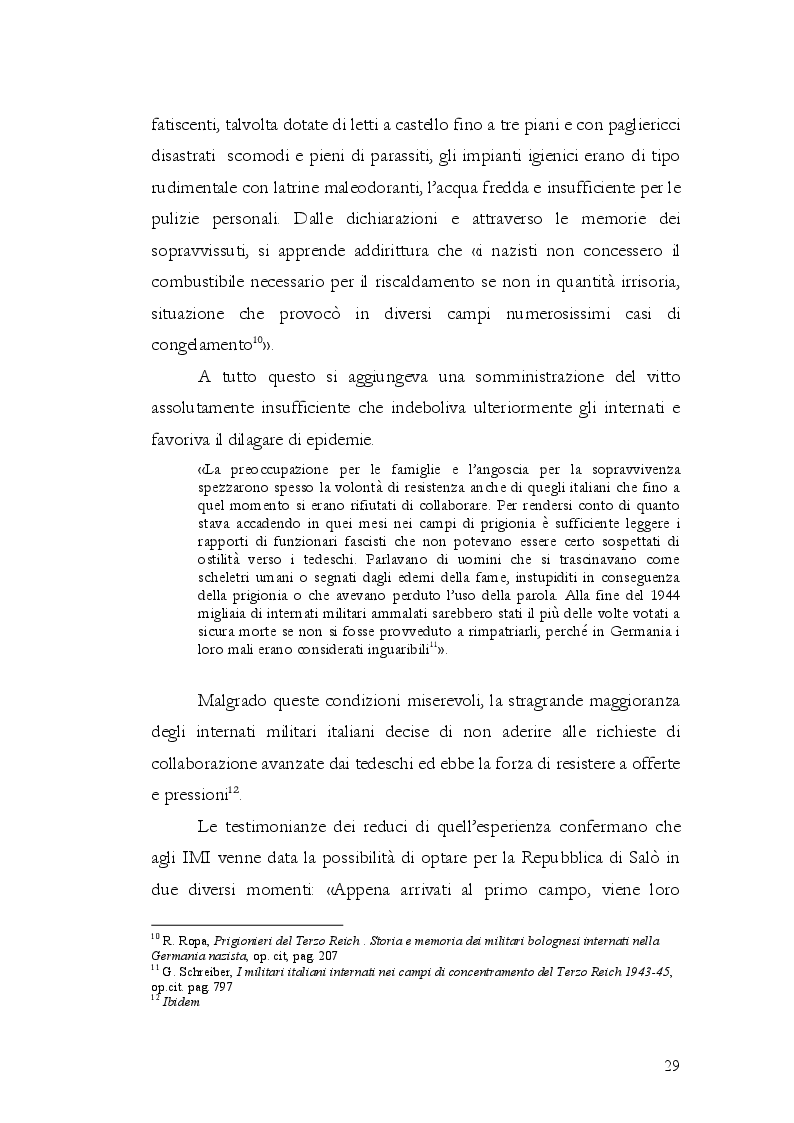 Estratto dalla tesi: Gli Internati Militari Italiani della provincia di Latina