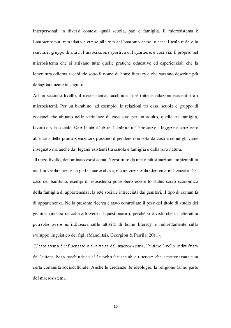 Estratto dalla tesi: Comprensione del testo scritto nel primo anno di scuola primaria: contributi longitudinali di abilità cognitive, linguistiche ed esperienze di home literacy
