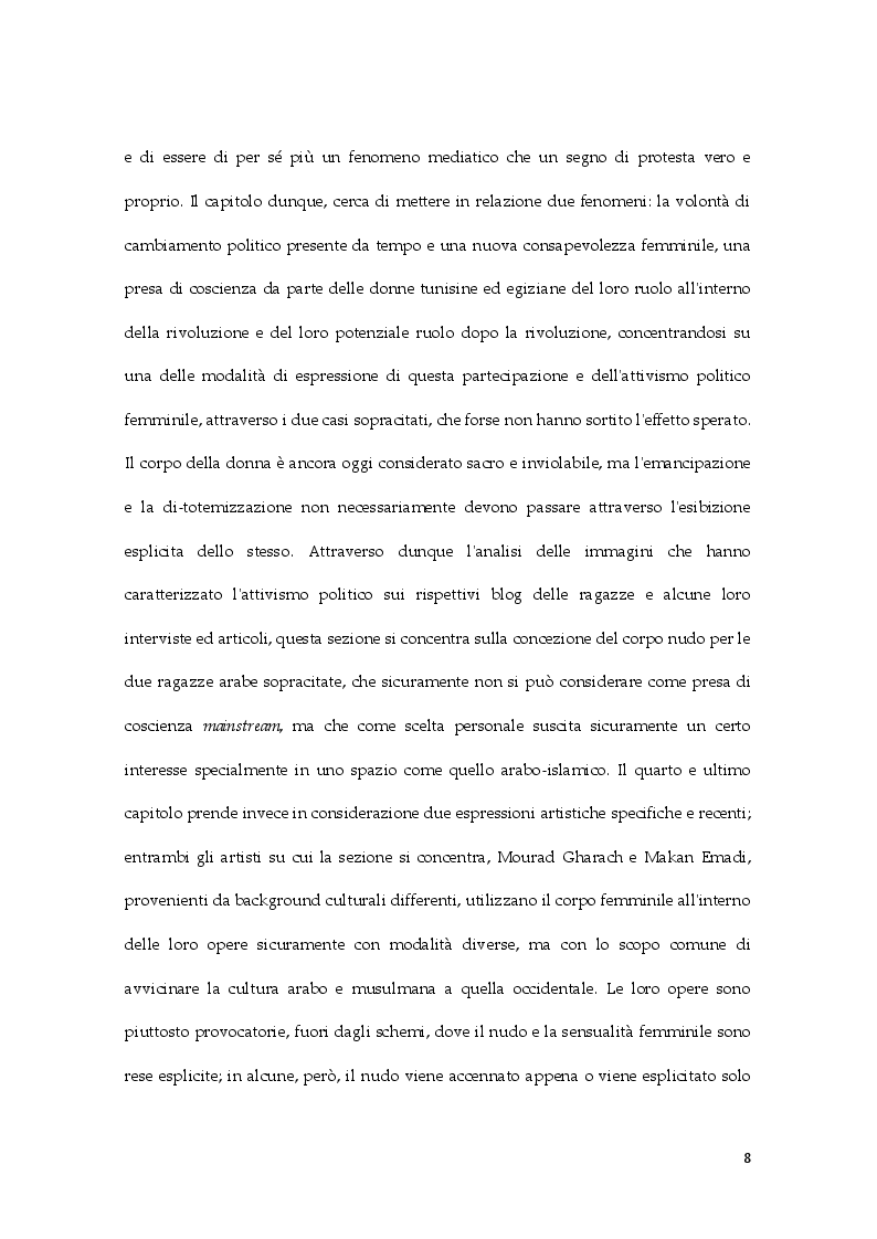 Estratto dalla tesi: Il nudo e il corpo femminile nelle arti arabe: questione di identità, autenticità e manipolazione dal colonialismo a oggi.