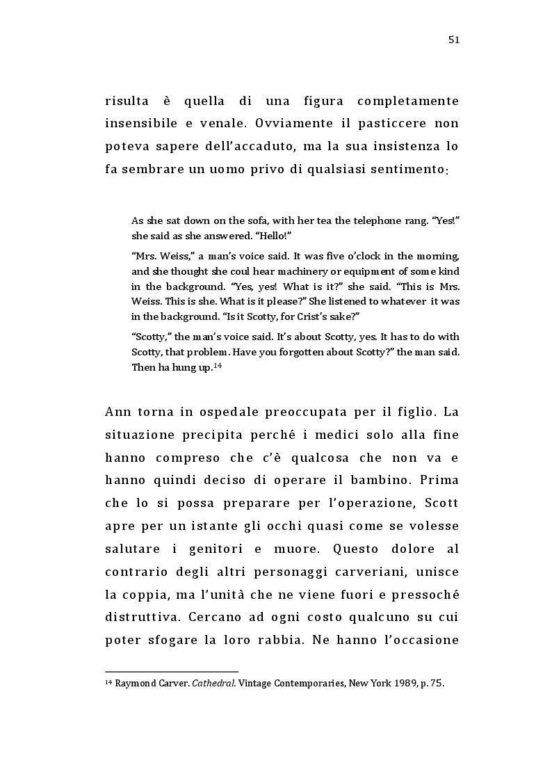Estratto dalla tesi: Short Cuts: Raymond Carver e Robert Altman raccontano l'America