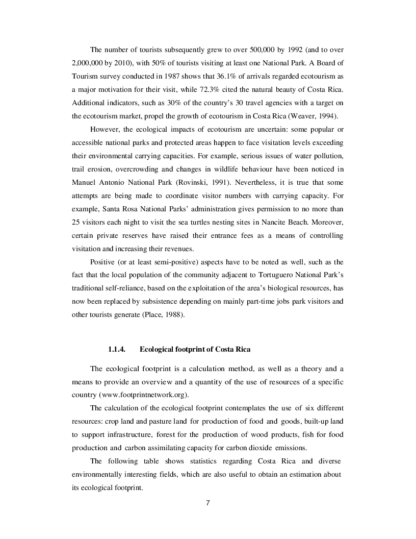 Estratto dalla tesi: Costa Rica: environmental and developmental issues and solutions. An analysis of sustainable development and biodiversity conservation practices