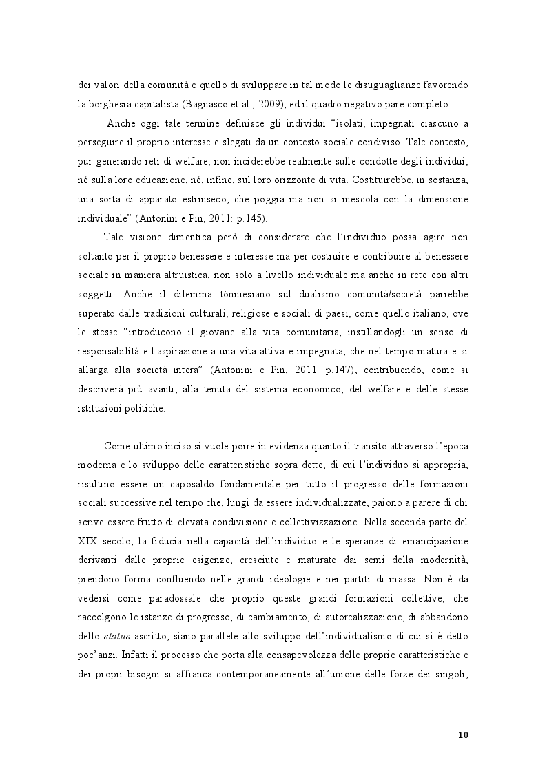 Estratto dalla tesi: La volontà del volontario. Scegliere il volontariato al tempo della crisi economica nella provincia di Rimini