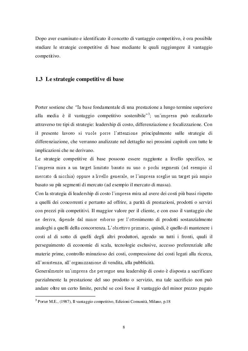 Estratto dalla tesi: Le strategie di differenziazione come fonte di potere nel mercato: analisi del caso IKEA.