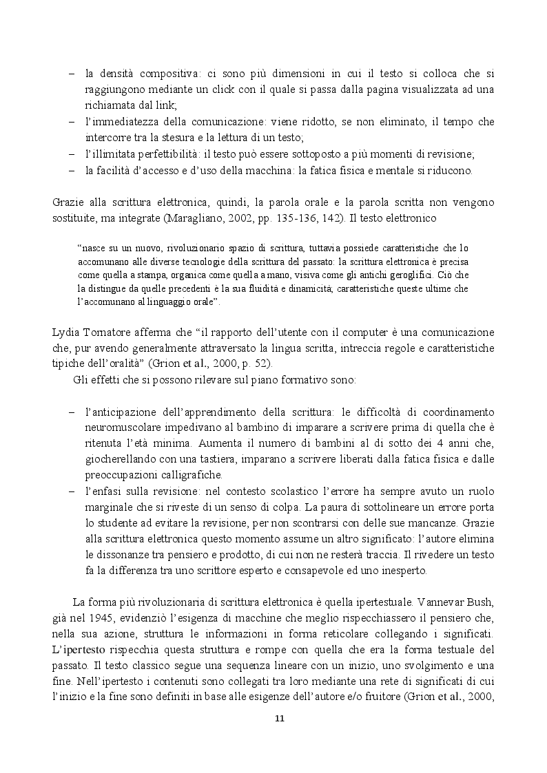 Estratto dalla tesi: L'aula a portata di click: media education e tecnologie