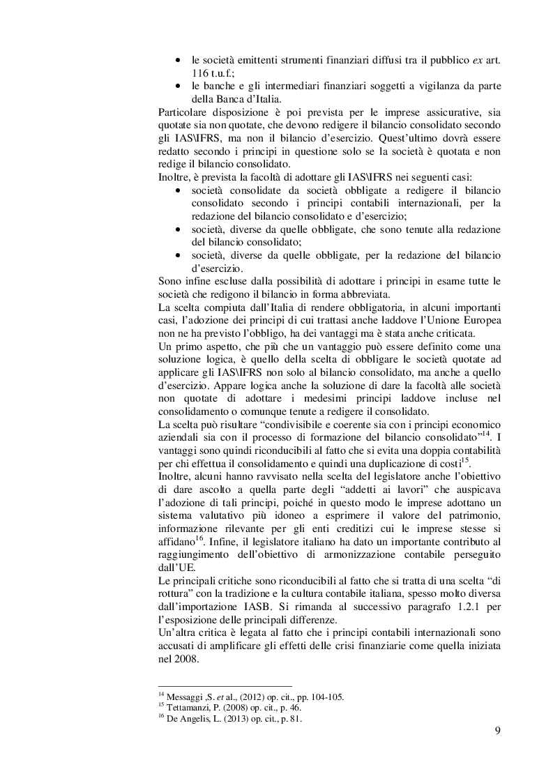 Estratto dalla tesi: IFRS 13: novità e problematiche applicative della nuova valutazione del fair value